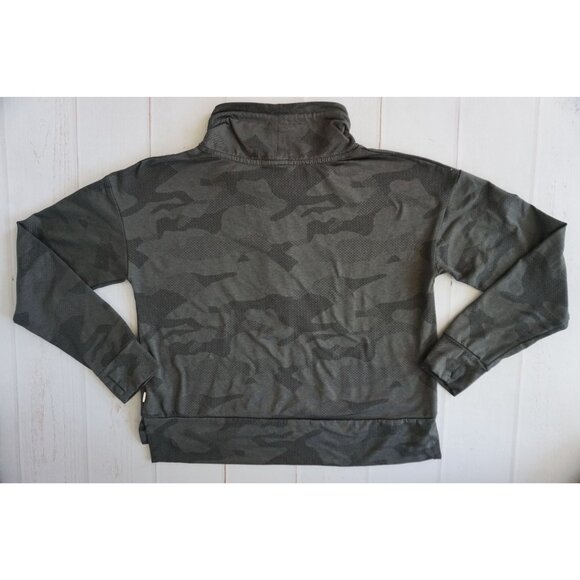 Mondetta Womens Gray Camo Pullover Turtleneck Sweatshirt - Size M - Picture 5 of 6